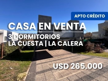 CASA EN VENTA APTO CR�DITO 3 DORMITORIOS - LA CUESTA | LA CALERA